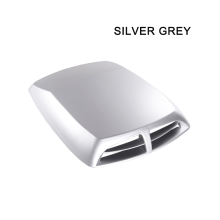(Chrom Silber, Carbon) LBQ Auto Front Motorhaube Lufteinlass Scoop Vent für Fj Cruiser Honda Jazz Fit Toyota Prado