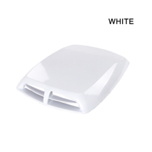 (Weiß, Weiß) LBQ Auto Front Motorhaube Lufteinlass Scoop Vent für Fj Cruiser Honda Jazz Fit Toyota Prado 150