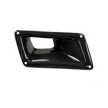 2x Schwarz Carbon Fiber Air Vent Ansaugkanal Für Nissan 350Z Z33 2003 2004-2009
