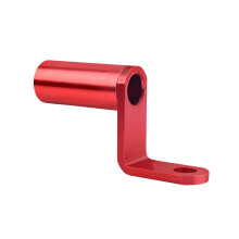 (Rood) Motorfietsbevestigingsadapter voor achteruitkijkspiegel met telefoonbeugel voor Triumph