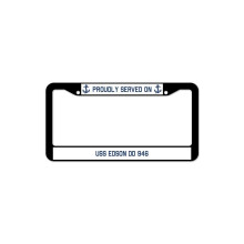 SignMission D-LPF-04-672 Nummernschildrahmen aus Kunststoff, 30,5 x 15,2 cm, Proudly Served On, Proudly Served