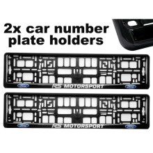2 x Doming Auto Nummernschild Surround Halter Rahmen beste Passform für Ford
