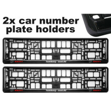 2 x Doming Auto Kennzeichenrahmen Rahmen Best Fit Hamburg für Seat