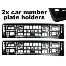 2 x Doming Auto Nummernschild Surround Halter Rahmen beste Passform für ALFA ROMEO