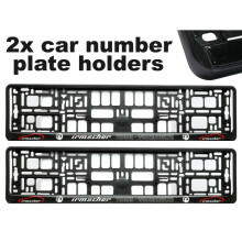 2x Doming Auto Nummernschild Surround Halter Rahmen Beste Passform IRMSCHER für OPEL