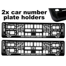 2 x Doming Auto Nummernschild Surround Halter Rahmen beste Passform für Mini Cooper