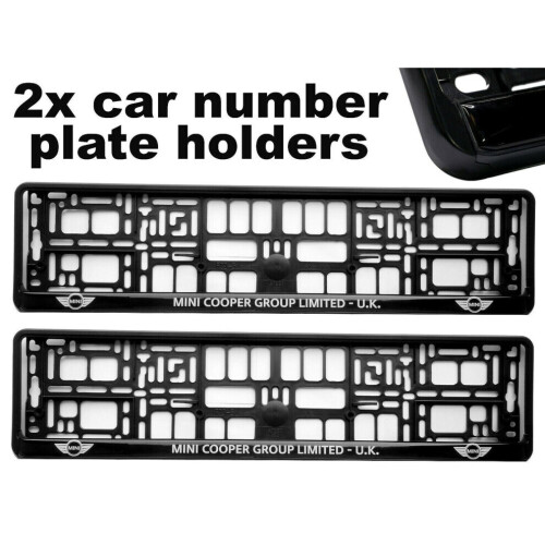 2 x Doming Auto Nummernschild Surround Halter Rahmen beste Passform für Mini Cooper