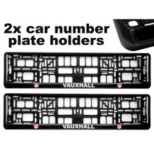 2x Doming CAR Kentekenplaat Omlijsting Houder Frames BESTE PASVORM voor VAUXHALL