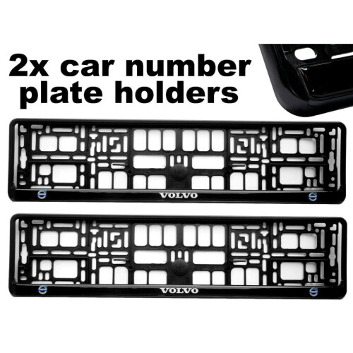 2 x Doming Auto-Kennzeichenrahmen, passend für Volvo