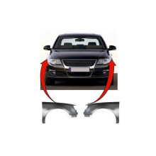 VW Passat B6 2005-2010 Voorspatbord gegrond paar links en rechts