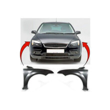 Ford Focus 2005-2008 Parafango anteriore primerizzato, coppia sinistra e destra