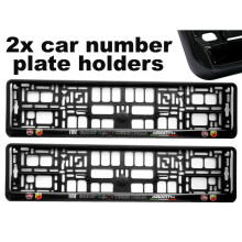 2 x Doming Auto Nummernschild Surround Halter Rahmen beste Passform Abarth für Fiat