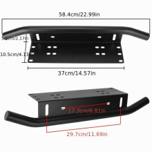 Moldura de placa universal acessórios off-road 4x4 luz de trabalho de neblina para carro moldura frontal