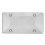 2 Pcs Flache Nummernschild Abdeckung Protector Klar Getönt Rauch Rahmen Schild 3