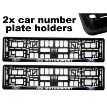 2 x Molduras de suporte para placa de carro Doming CAR, melhor ajuste para FORD
