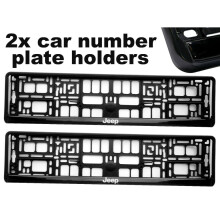2 x Molduras de suporte para placa de carro Doming CAR, melhor ajuste para JEEP