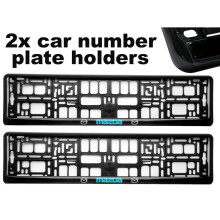 2 x Molduras para suporte de placa de carro Doming, melhor ajuste para MAZDA