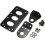 Universal Motorcycle Side Mounted Tail Light Frame License Plate Bracket Retro Metal Accessories 1
