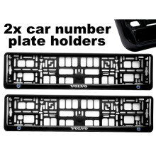 2 x Molduras para suporte de placa de carro Doming CAR, melhor ajuste para VOLVO
