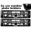 2 x Cadres de support de plaque d'immatriculation de voiture Doming, parfaits pour SCANIA 1