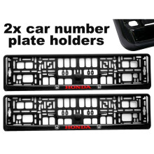2 x Molduras para suporte de placa de carro Doming CAR, melhor ajuste para HONDA