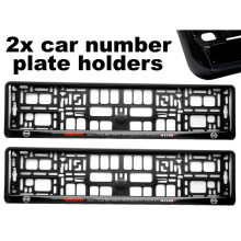 2 x Molduras de suporte para placa de carro Doming, melhor ajuste para NISSAN