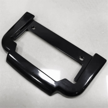 Suporte de moldura de placa traseira preta para