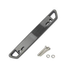 Suporte para placa de carro dianteiro estilo multicolorido com aparência de carbono e suporte para realocação