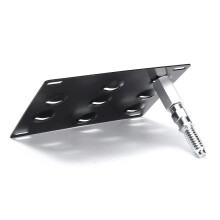 Gancho de reboque para para-choque de carro, suporte de montagem para moldura de placa de carro para