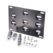 Gancho de reboque para para-choque dianteiro de carro, suporte de montagem de placa de carro para BMW