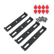 Suporte para placa de carro 4 peças, à prova de intempéries, sem moldura