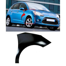 Citroen C3 2010-2016 Voorspoiler Gegrond Bestuurderszijde 5-deurs