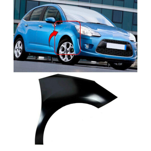 Citroen C3 2010-2016 Front Wing Primed Driver Side 5 Door
