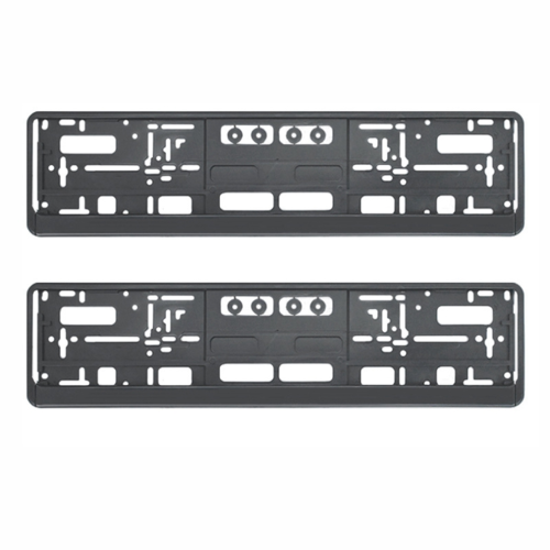 2 stücke Platte Halter Schwarz Kennzeichen Halter Halterung EU Standard