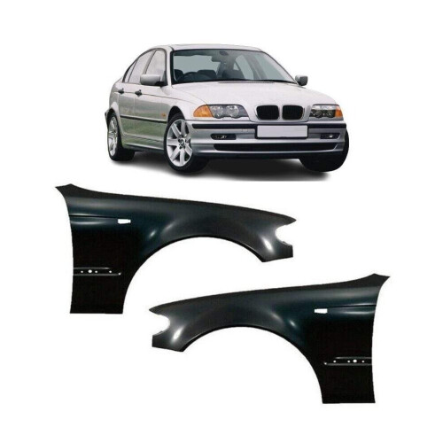 BMW 3 E46 Saloon/Touring 2001-2005 Front Wing Primed Pair Left & Right