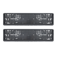 2 peças moldura de placa europeia acessório automotivo suporte à prova d'água