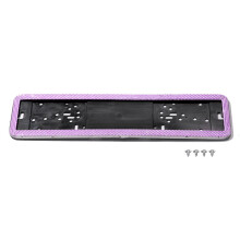 Moldura para placa de carro russa, 1 peça, diamantes de cristal, moldura para placa europeia