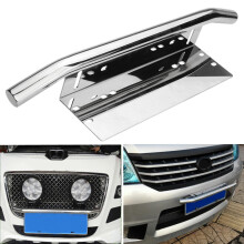 Universal Auto Edelstahl Licht Montage Halterung Kennzeichen Rahmen Bull Bar Halter Silber