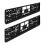 Support de plaque d'immatriculation (lot de 2) - Compatible avec toutes les plaques d'immatriculation standard 1