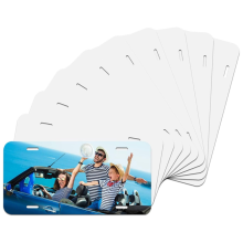 Pacote com 10 placas de licença para sublimação, espessura de 0,65 mm, folha de transferência térmica,