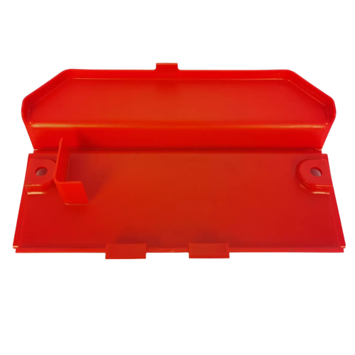 Motorcycle Battery Box Cover ABS Plastic Red Battery Box Shell Cpas 2