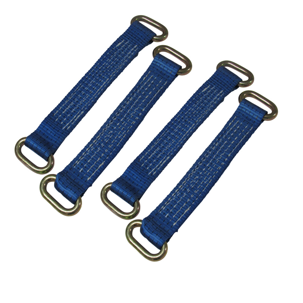 Vehicle Recovery Alloy Wheel Straps 12" - Set Of 4 (Oval Links Car) 600988563322
