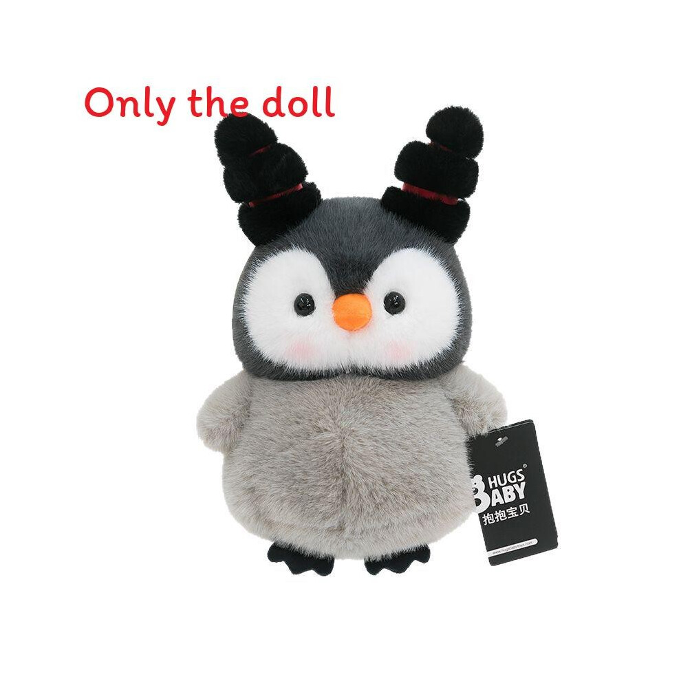 (Big Goose, 14cm) And Nezha Shen Xiaobao Hairstyle Penguin Cartoon Plush Doll For Children Gift-image-OPC-PHF2SFM-NEW