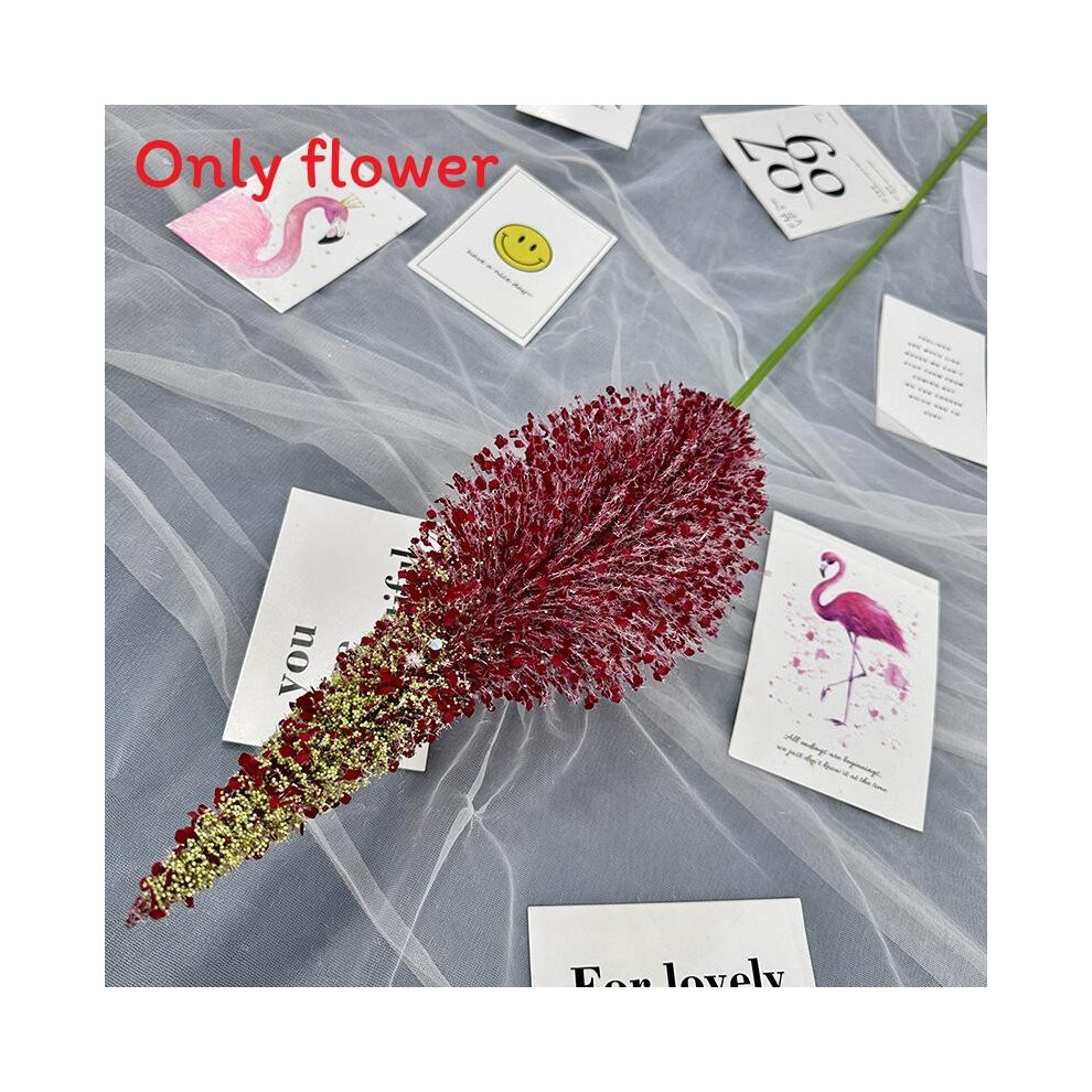 (Red) Chinensis Eremurus Simulated Artificial Plant Bouquet Indoor Decoration For-image-OPC-PHF2TZ7-NEW