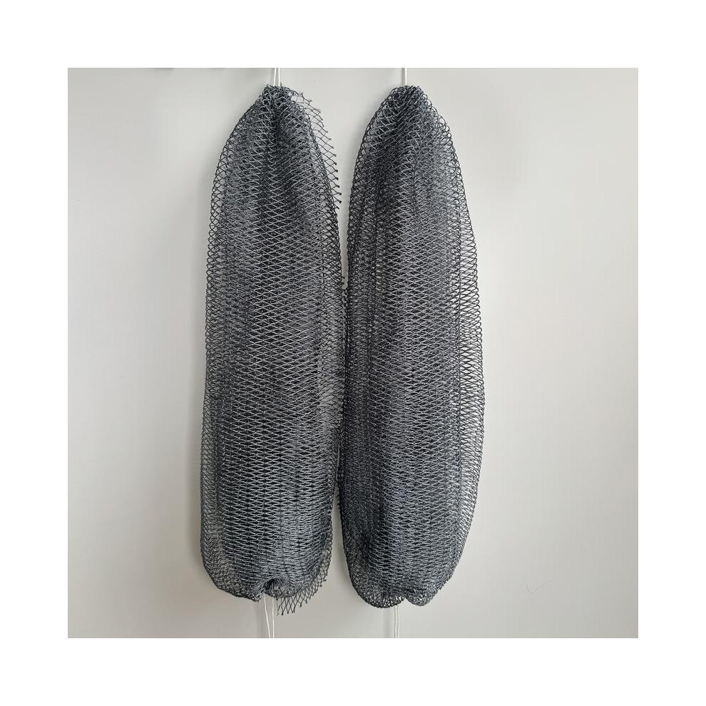 (Grey) 2 PCS Authentic African Exfoliating Bath Net Sponge