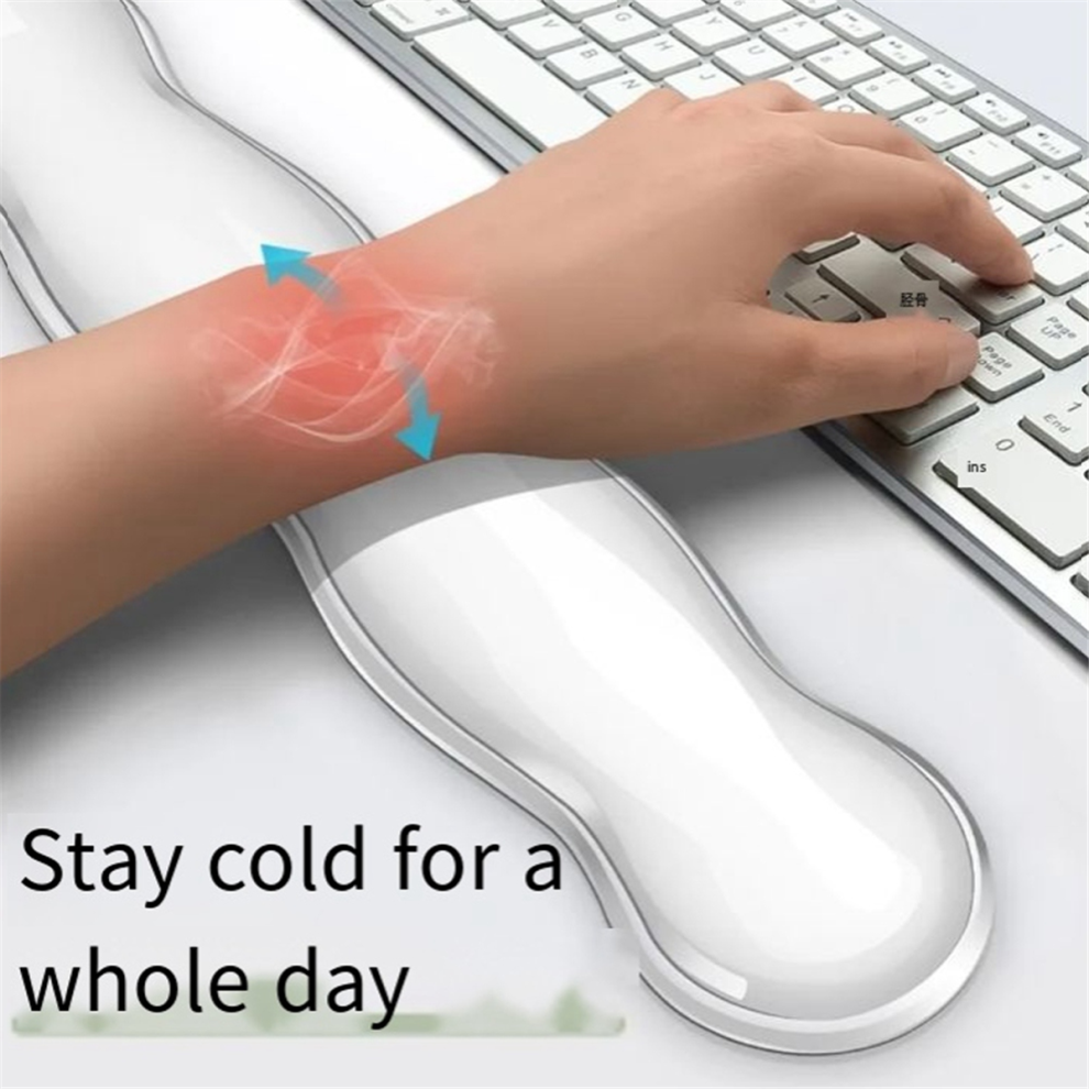 Rubber Mouse Pad With Wrist Rest, Keyboard Tray, Non-Slip 4852137632038