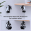 Stand Bracket for Headset Table Bottom Storage Bracket Black 6