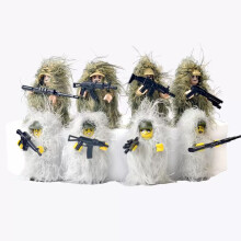 (Style A 8pcs) 8PCS Military Soldiers SWAT Minifigures Toys Fit Lego