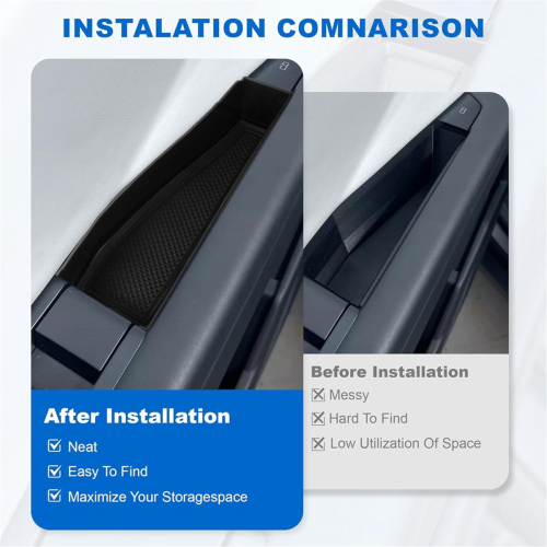 Front Door Handle Inserts Storage Box Tray for Cybertruck 2024 2