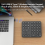 Rechargeable Double Bluetooth Number Pad Wireless Numeric Keypad 4